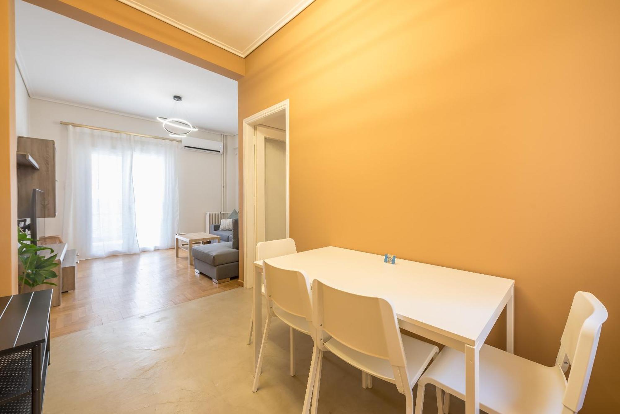 Апартаменты Stylish 2 Bd Urban Retreat Near Panormou Metro Афины Экстерьер фото
